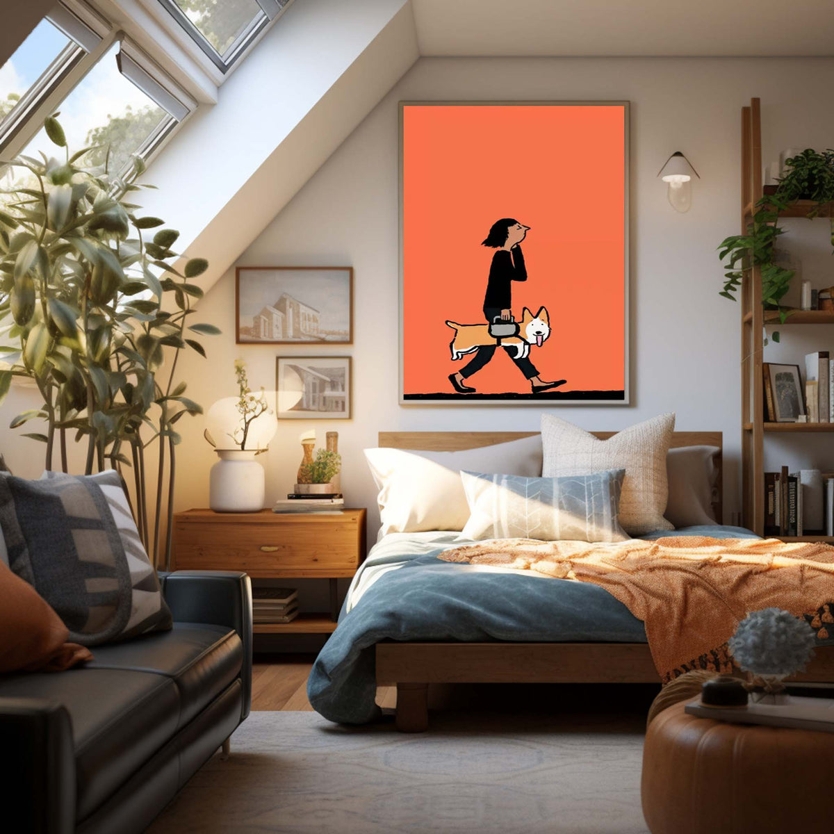 Wall Art Abstract Playful Energetic Pet Pop
