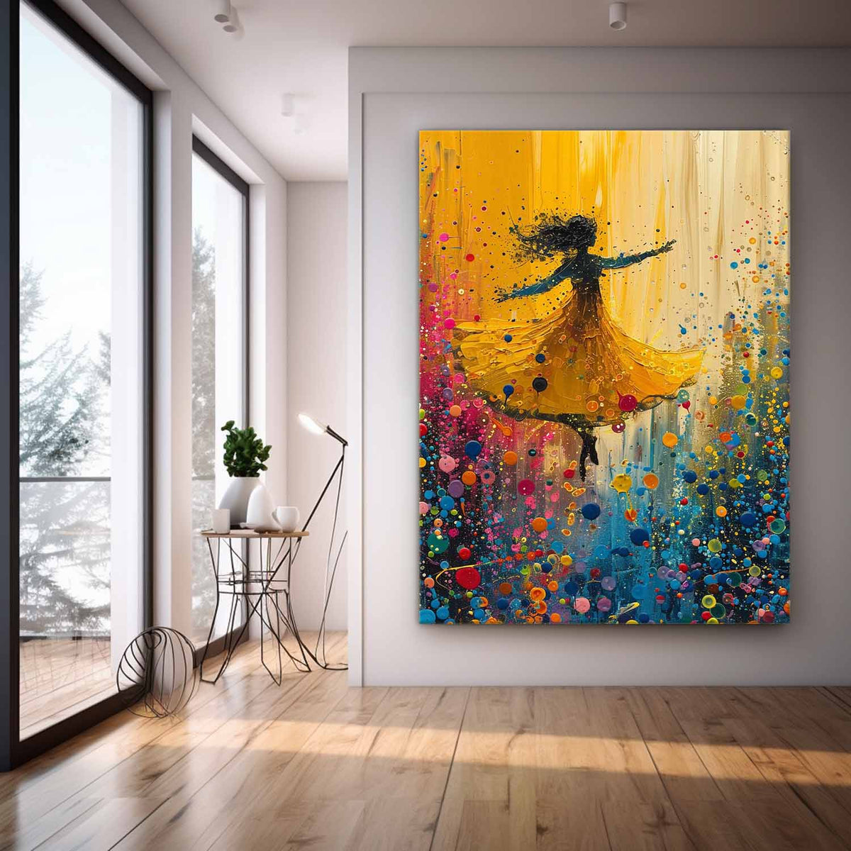 Wall Art Impasto Expressionist Figurative Dance