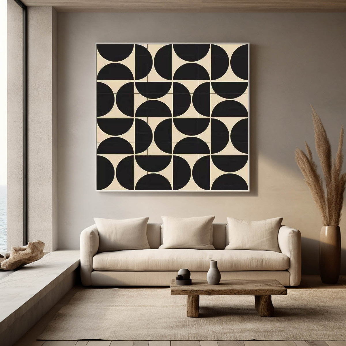 Wall Art Minimalist Geometric Abstract Retro