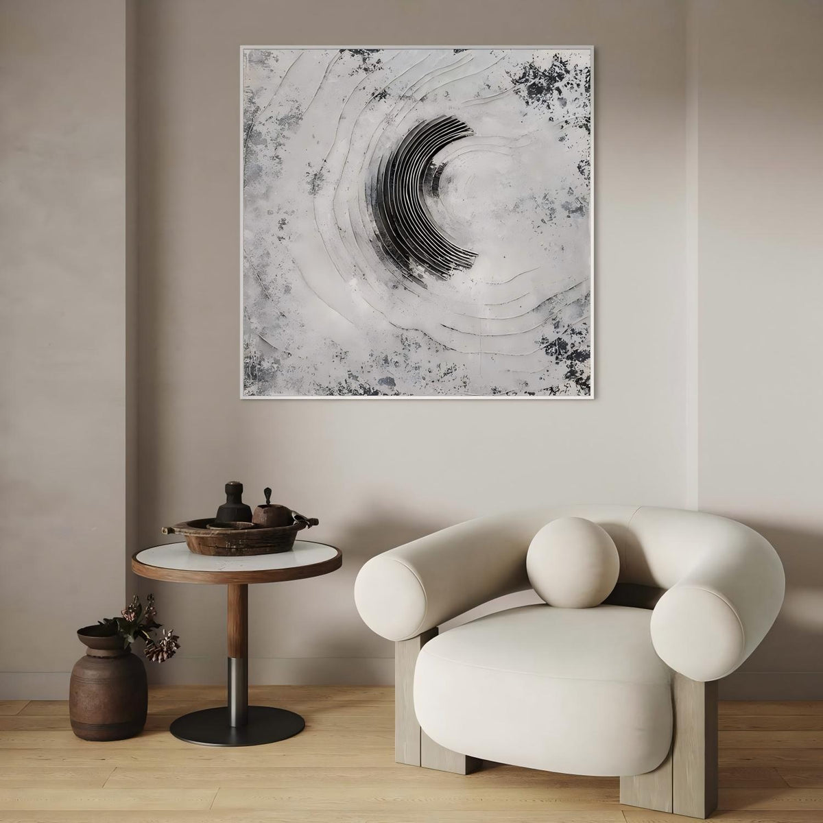 Wall Art 3D Concentric Circle Painting