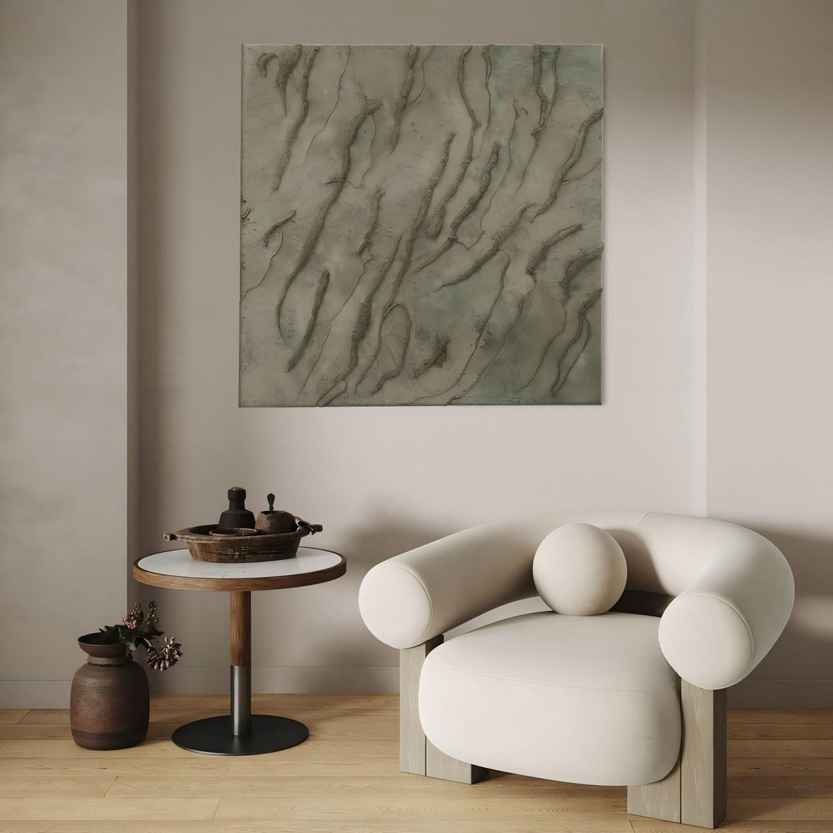 Wall Art Square 3D Texture Oil Painting