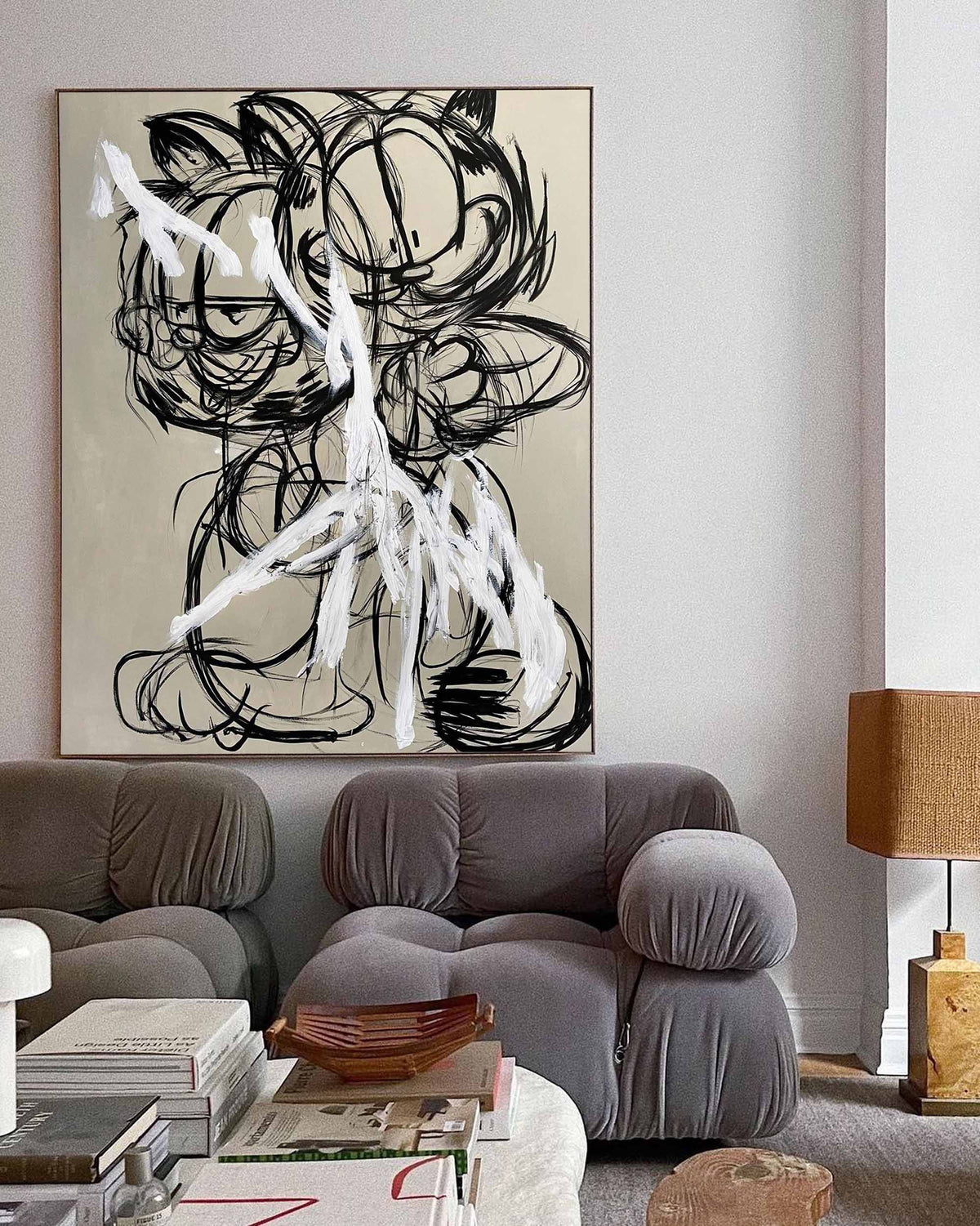 Wall Art Abstract Graffiti Whimsical Naive