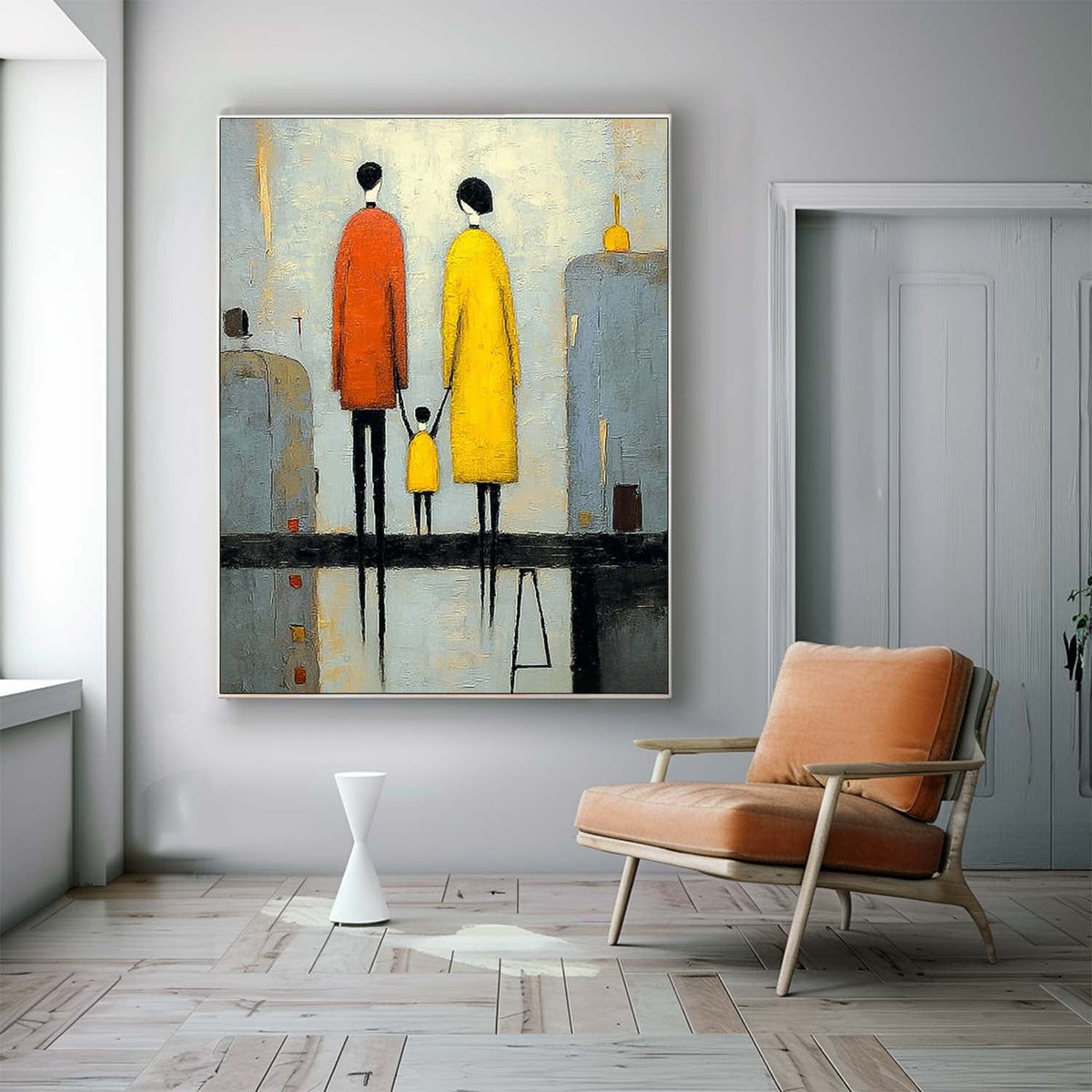 Wall Art Soft Feminine Family Figurative Aesthetic
