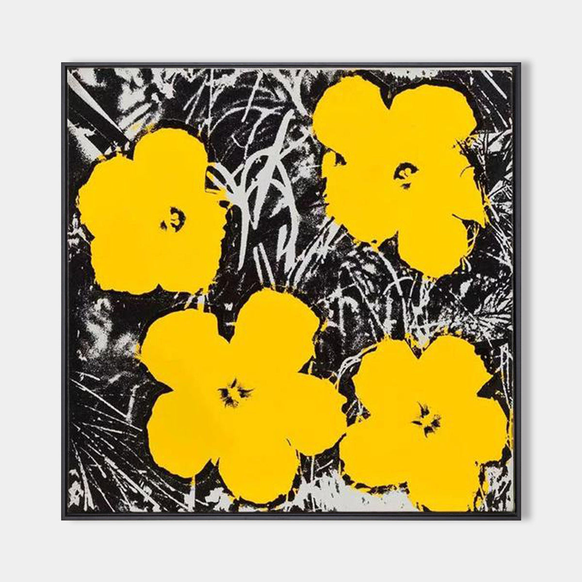 Andy Warhol Flowers Pop Art Painting