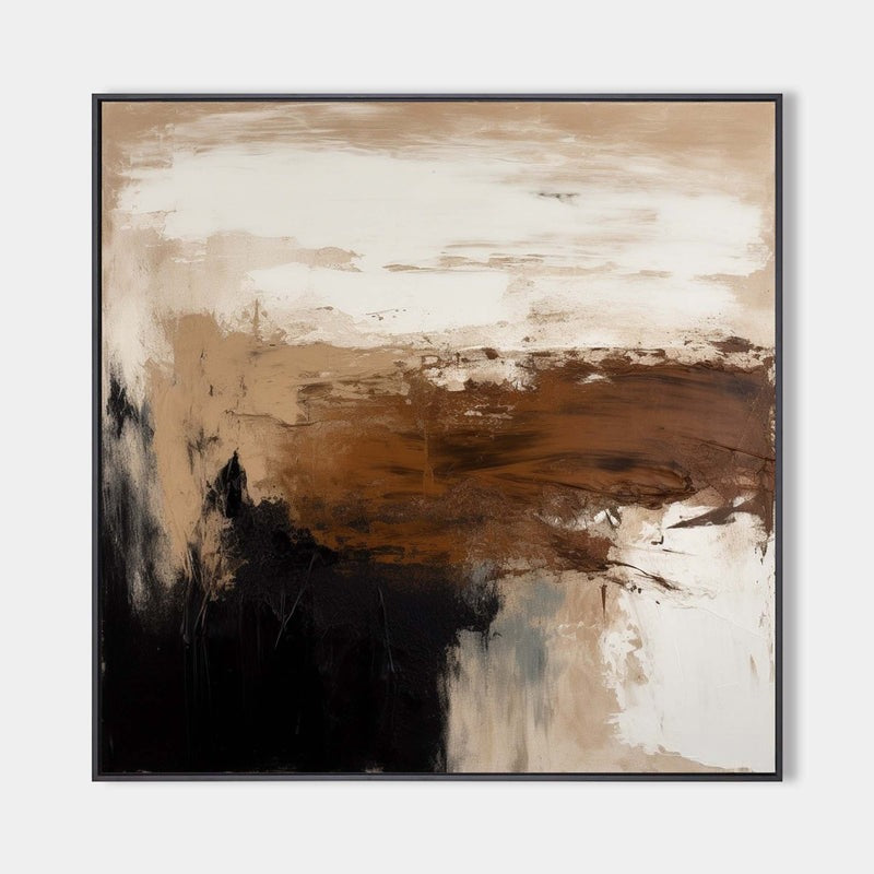 Earthy Abstract Expressionist Landscape Painting