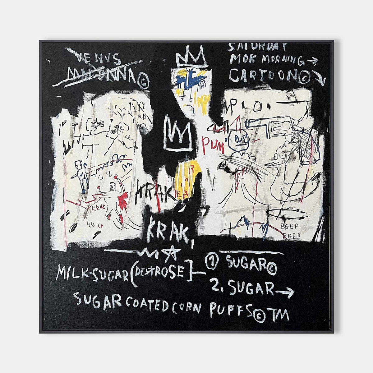 Jean-Michel Basquiat Neo-Expressionist Painting
