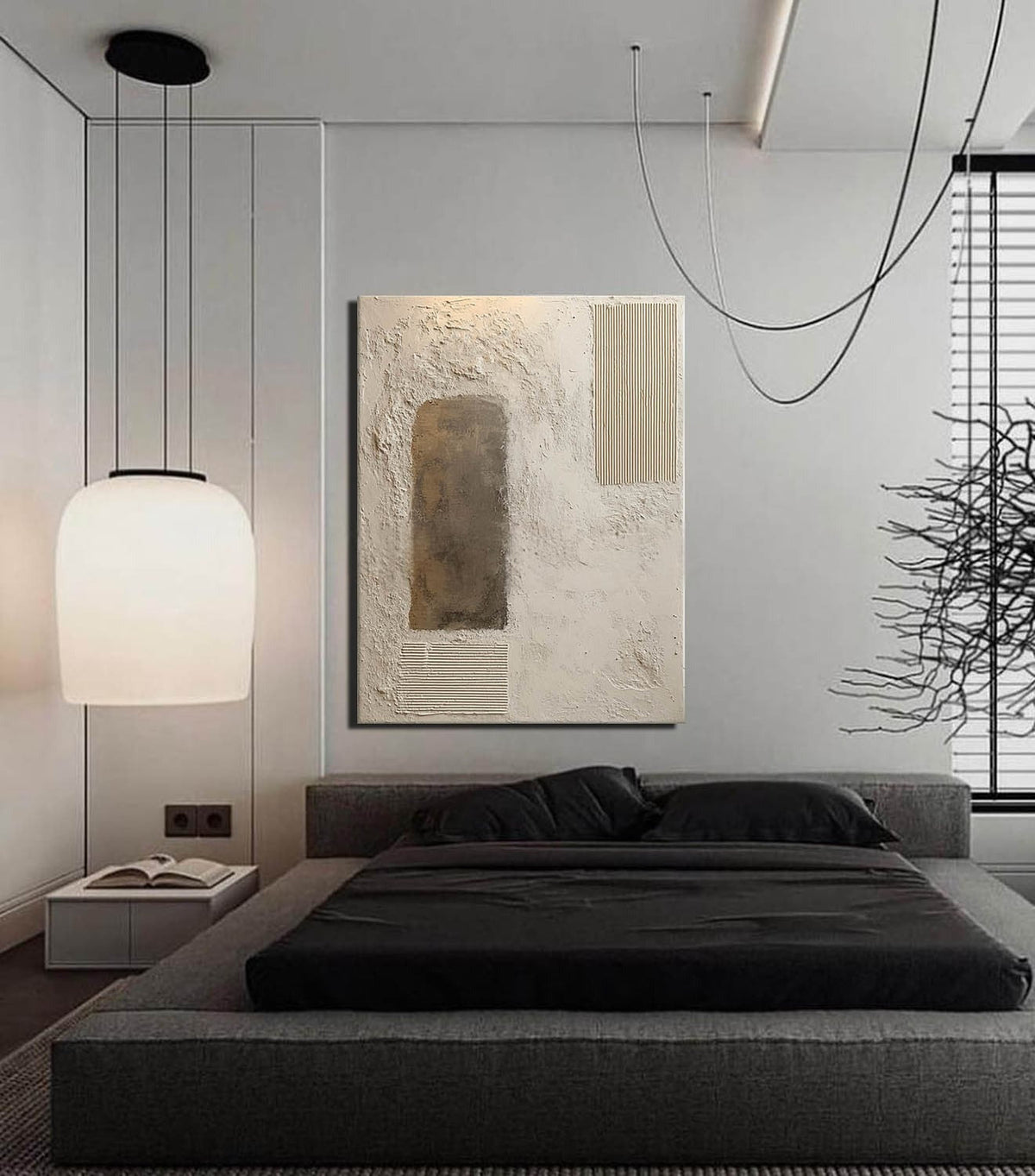 Wabi-Sabi Multi-Texture Abstract Painting