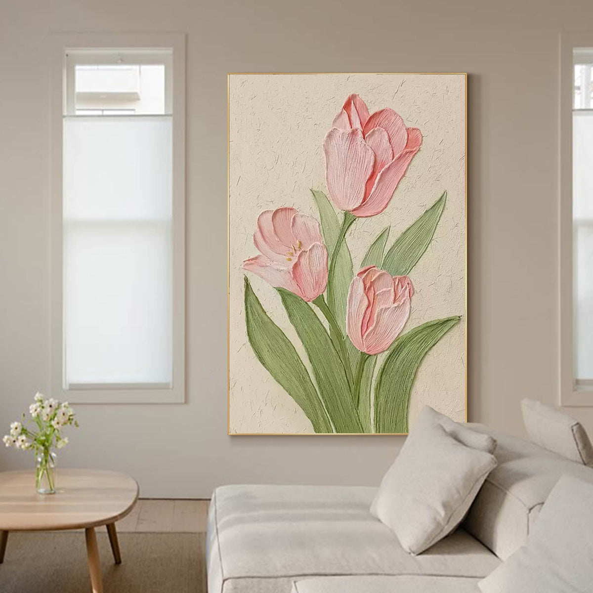 Wall Art Flower Contemporary Serene