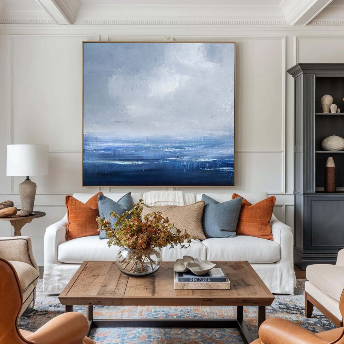Blue Ocean Abstract Art