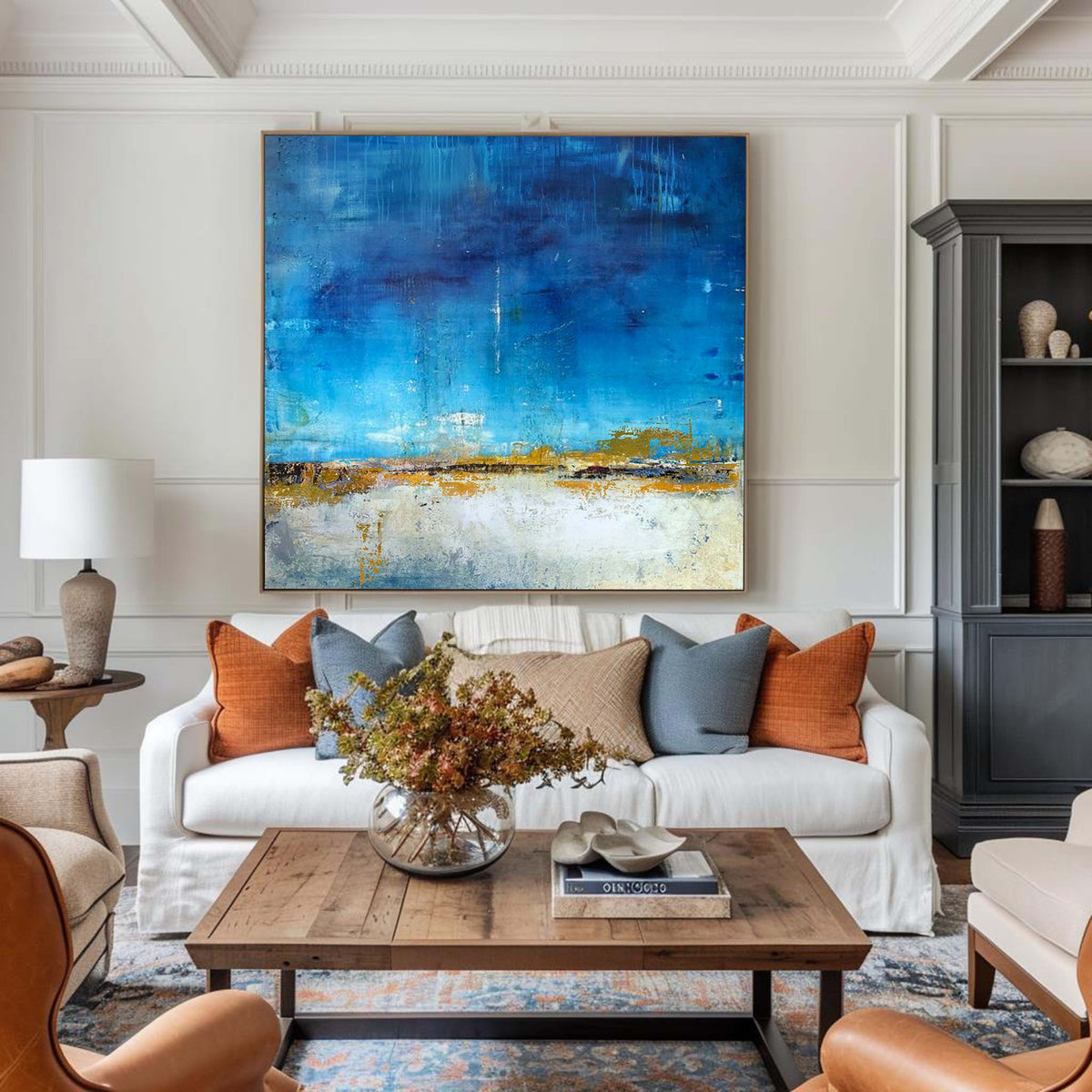 Original Blue Sky Abstract Painting
