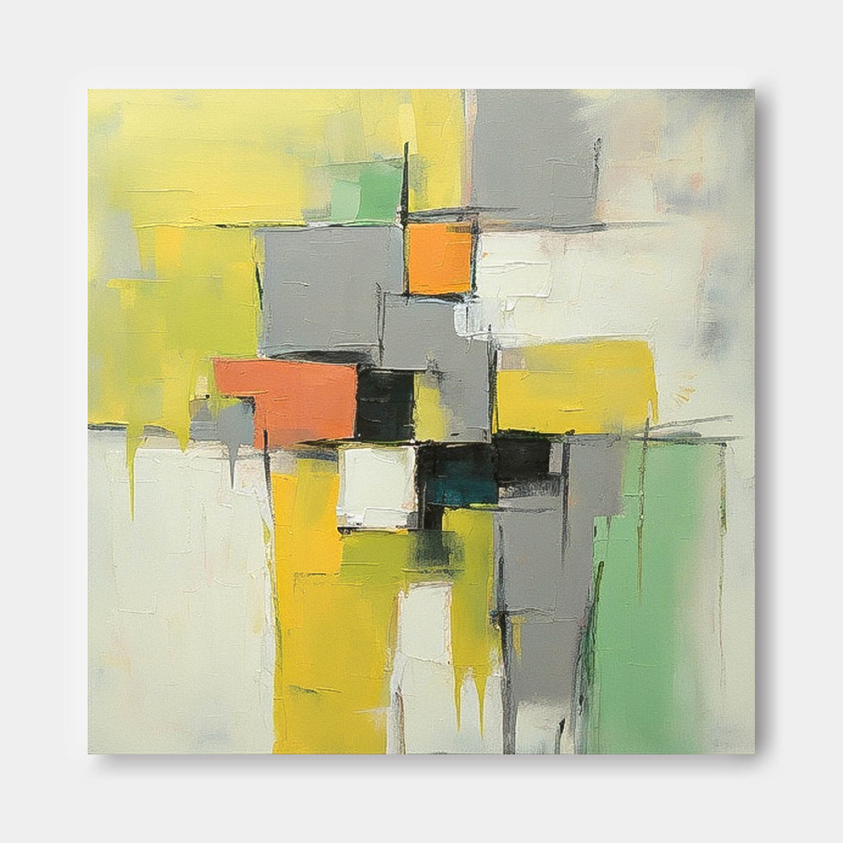 Wall Art Dynamic Abstract Contemporary Painterly