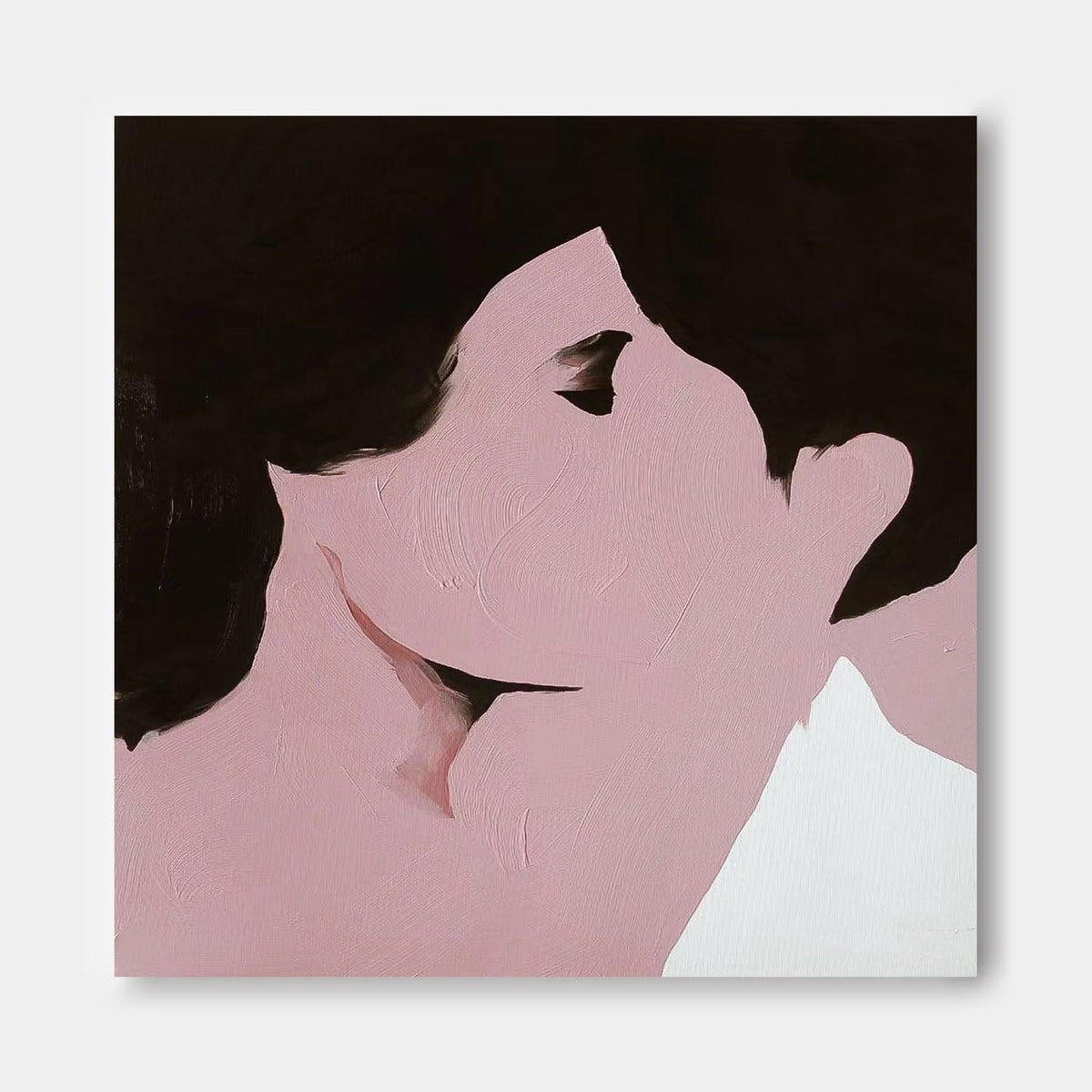 Minimalist Abstract Portrait Intimate Wall Art Elegant