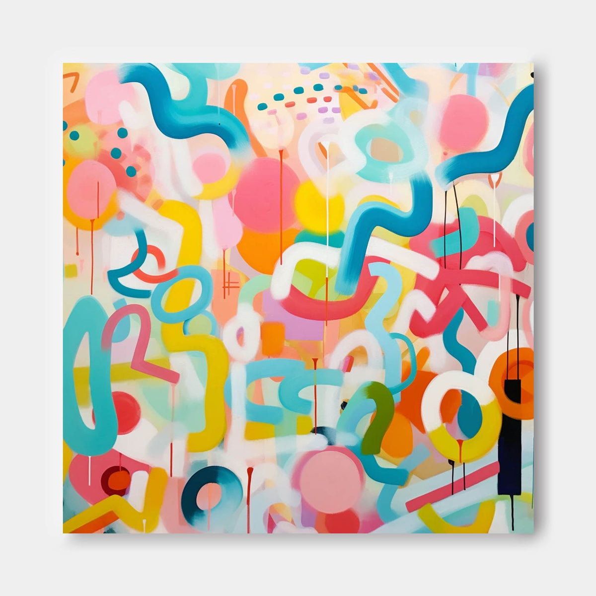 Wall Art Playful  Abstract Energetic Fashion