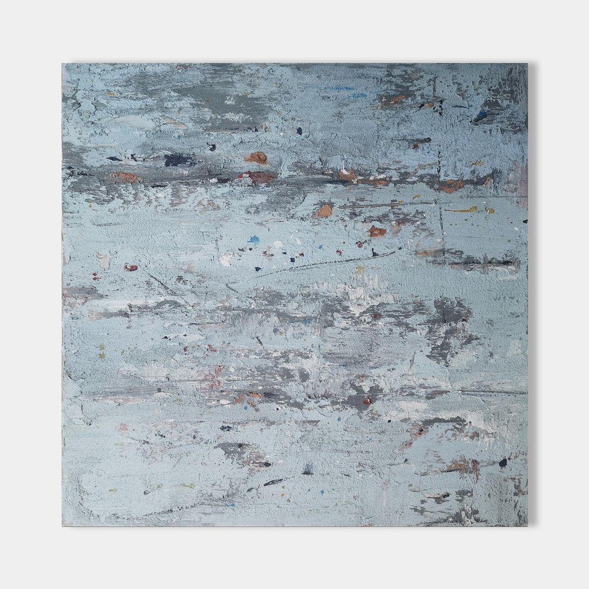 Light Blue Grey Abstract Painting