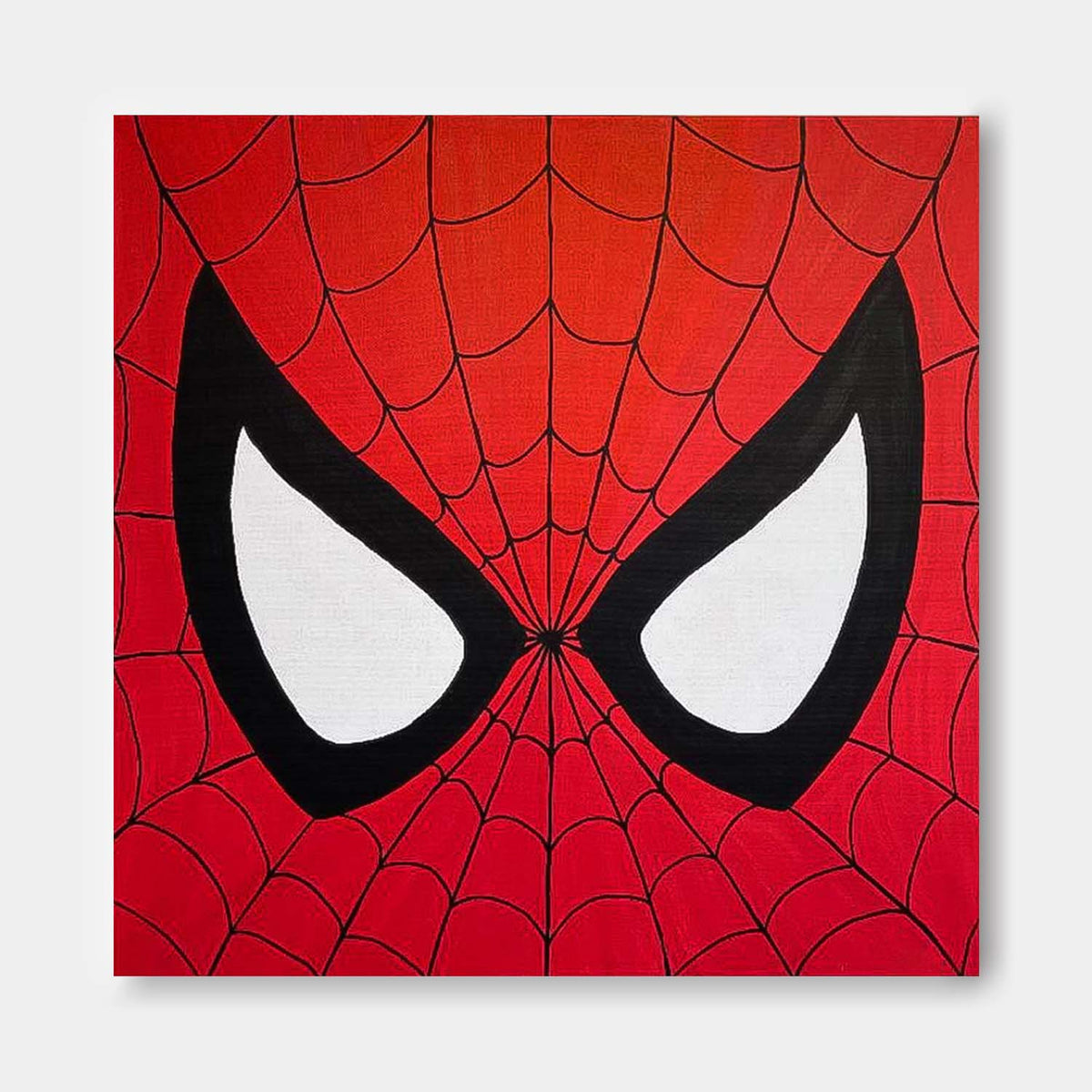 Spiderman Mask Close Up Minimalist Wall Art