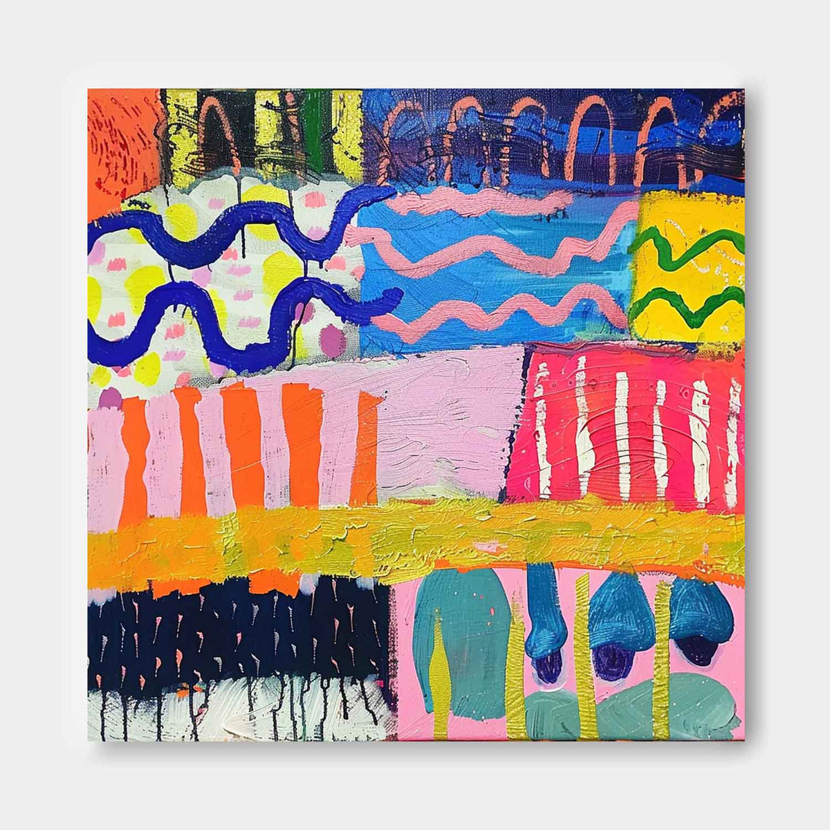 Wall Art Abstract Playful Energetic Modern