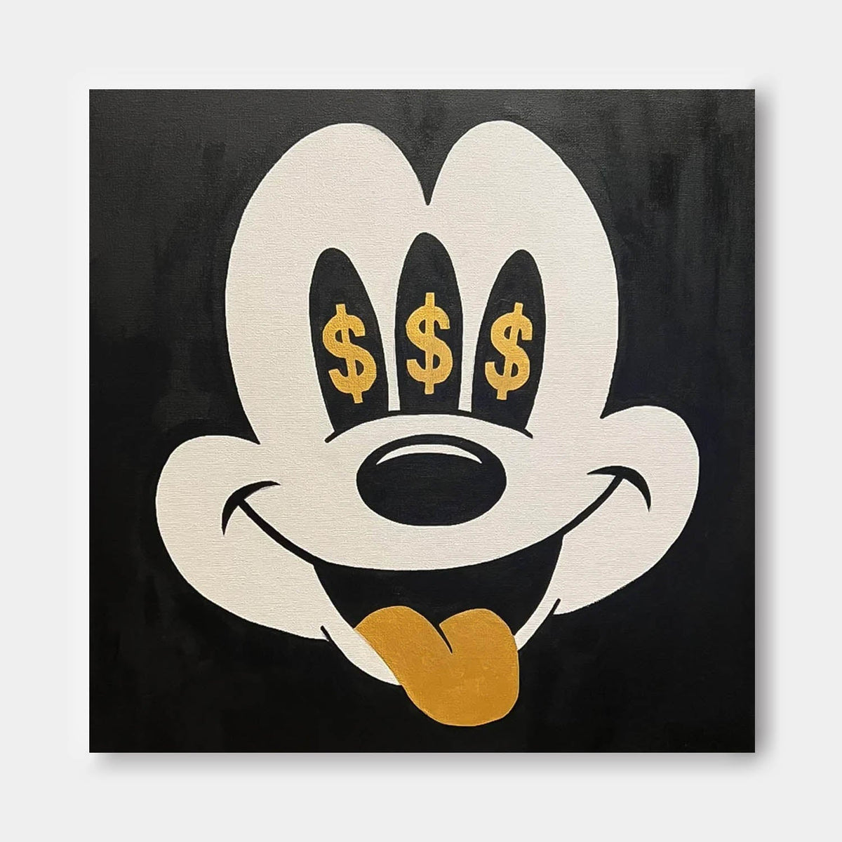 Pop Art Money Eyes Mickey Mouse Painting Wall Art