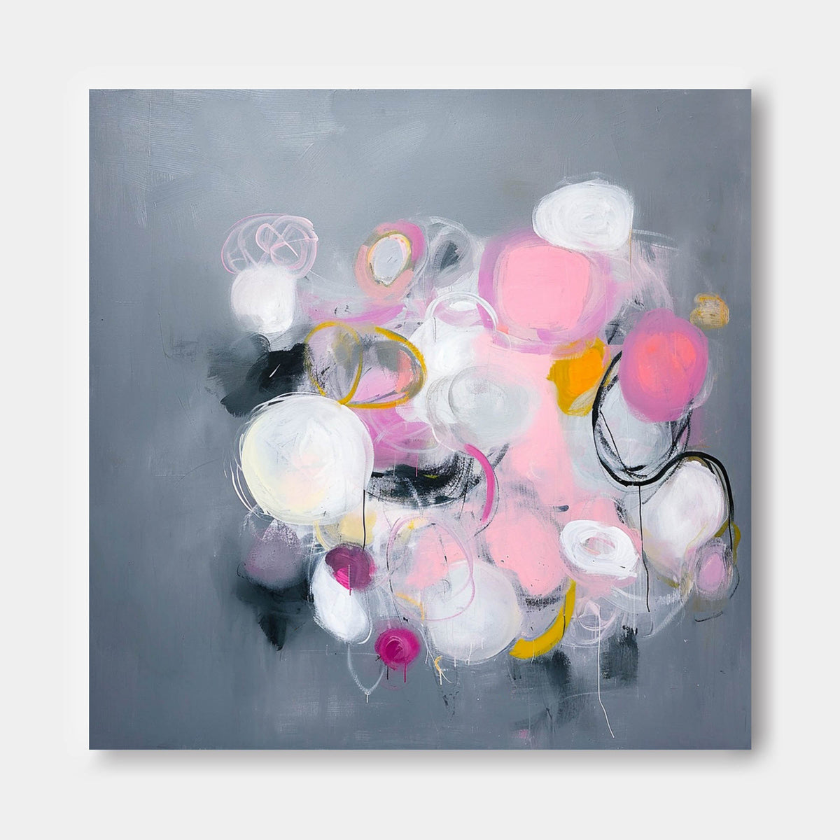 Wall Art Vibrant Abstract Organic Shape