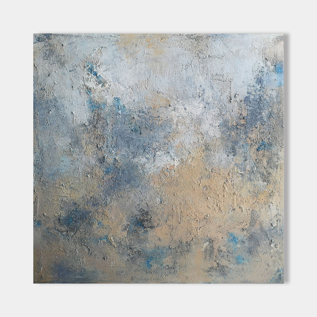 Blue Yellow Abstract Art