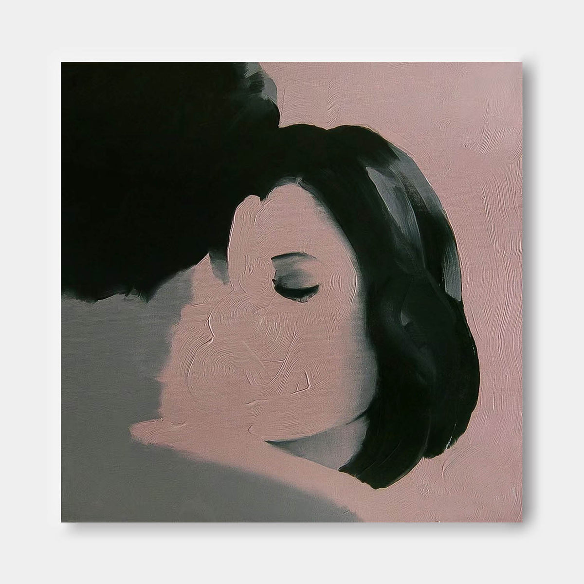Minimalist Abstract Portrait Serene Modern