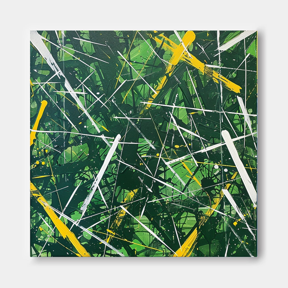 Wall Art Abstract Dynamic Brushstroke Contemporary