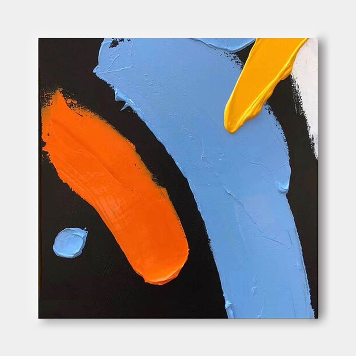 Bold Color Stroke Abstract Canvas Wall Art