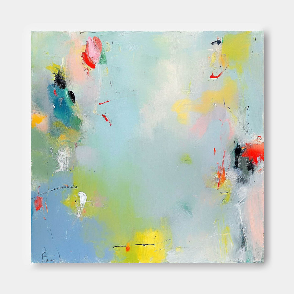 Wall Art Contemporary Abstract Impasto Pop