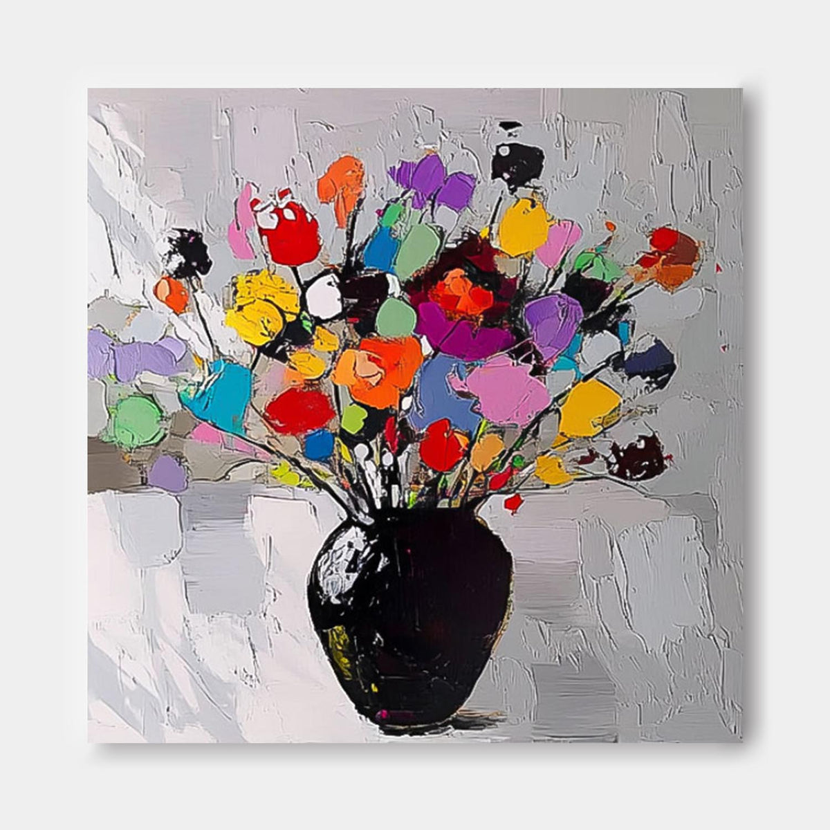 Wall Art Flower Modern Maximalist Pop