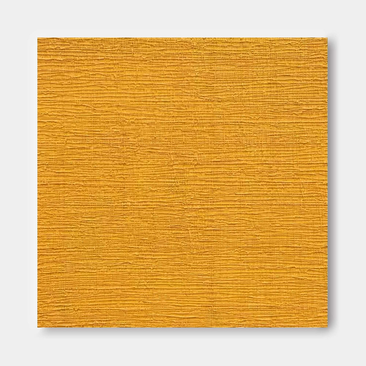 Textured Minimalist Wall Art Solid Mustard Yellow