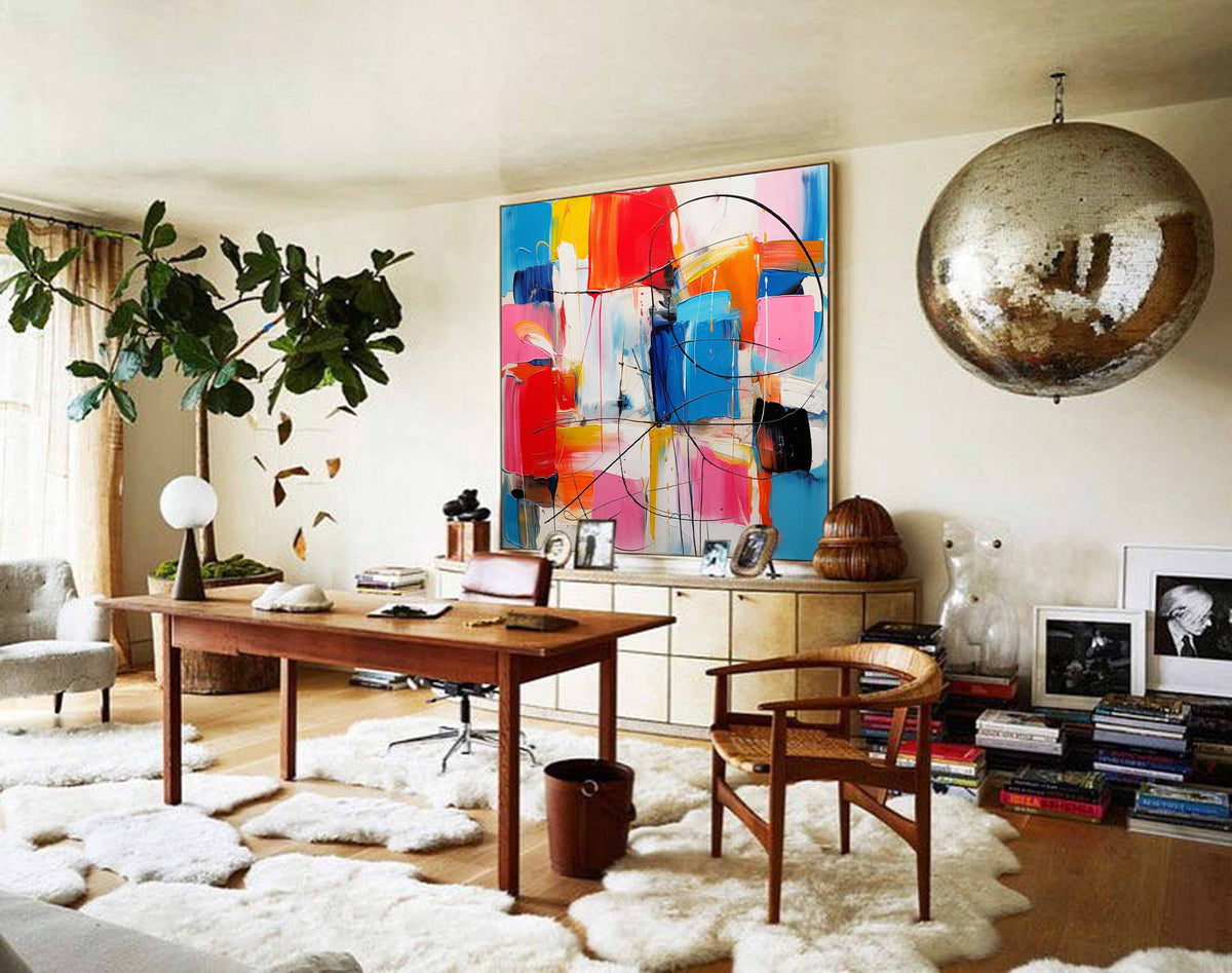Vibrant Abstract Expressionist Painting