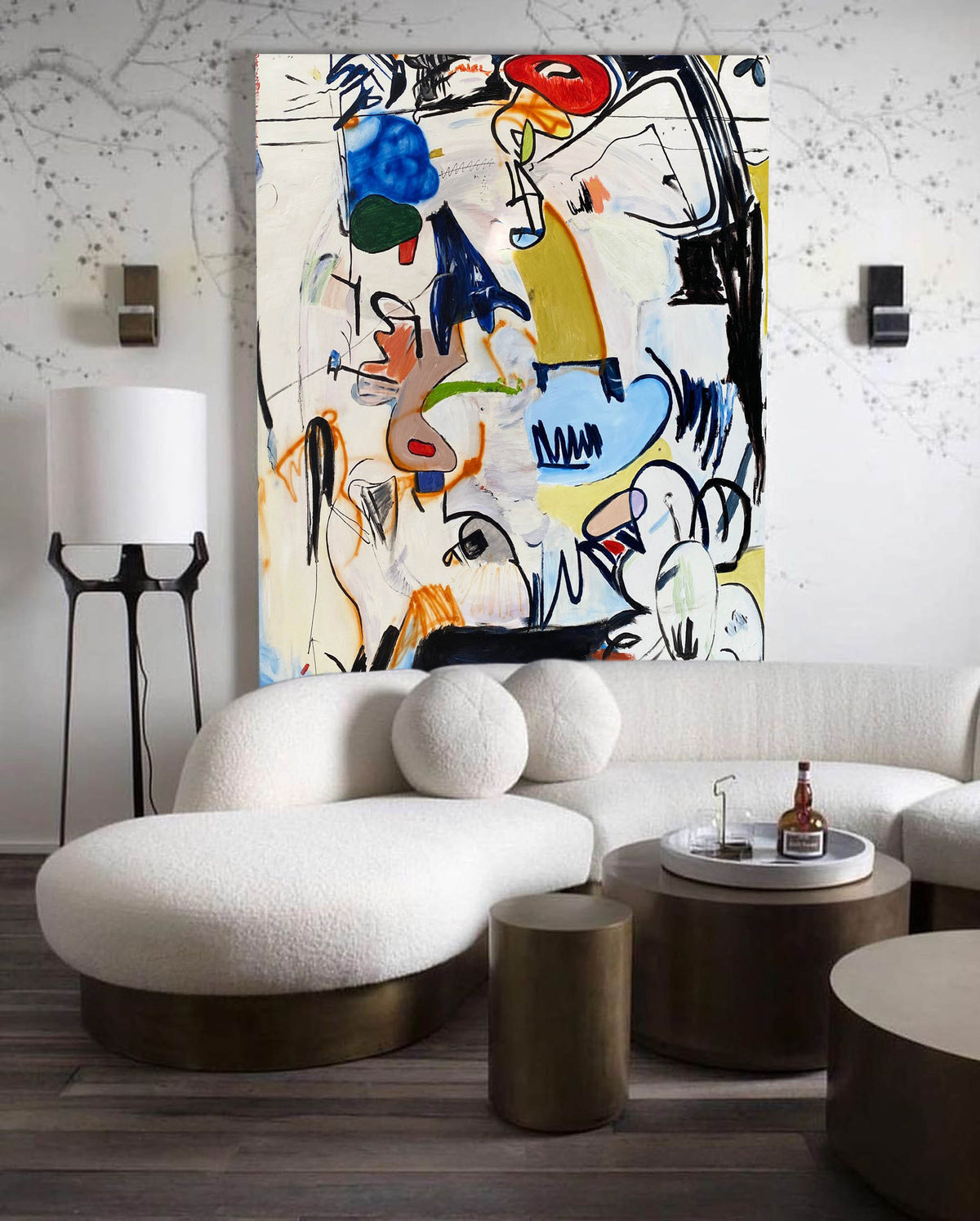 Expressionist Vibrant Colorful Gestural Wall Art