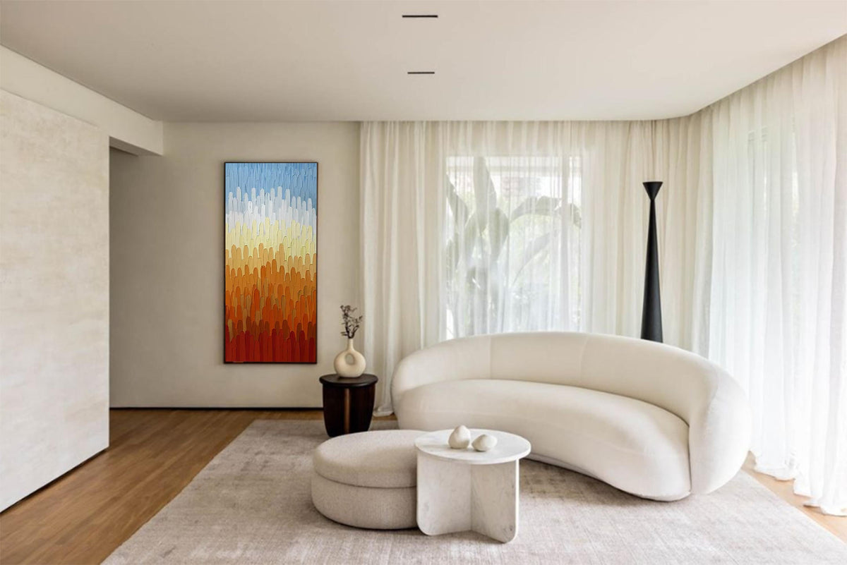 Vertical Gradient Impasto Oil Painting