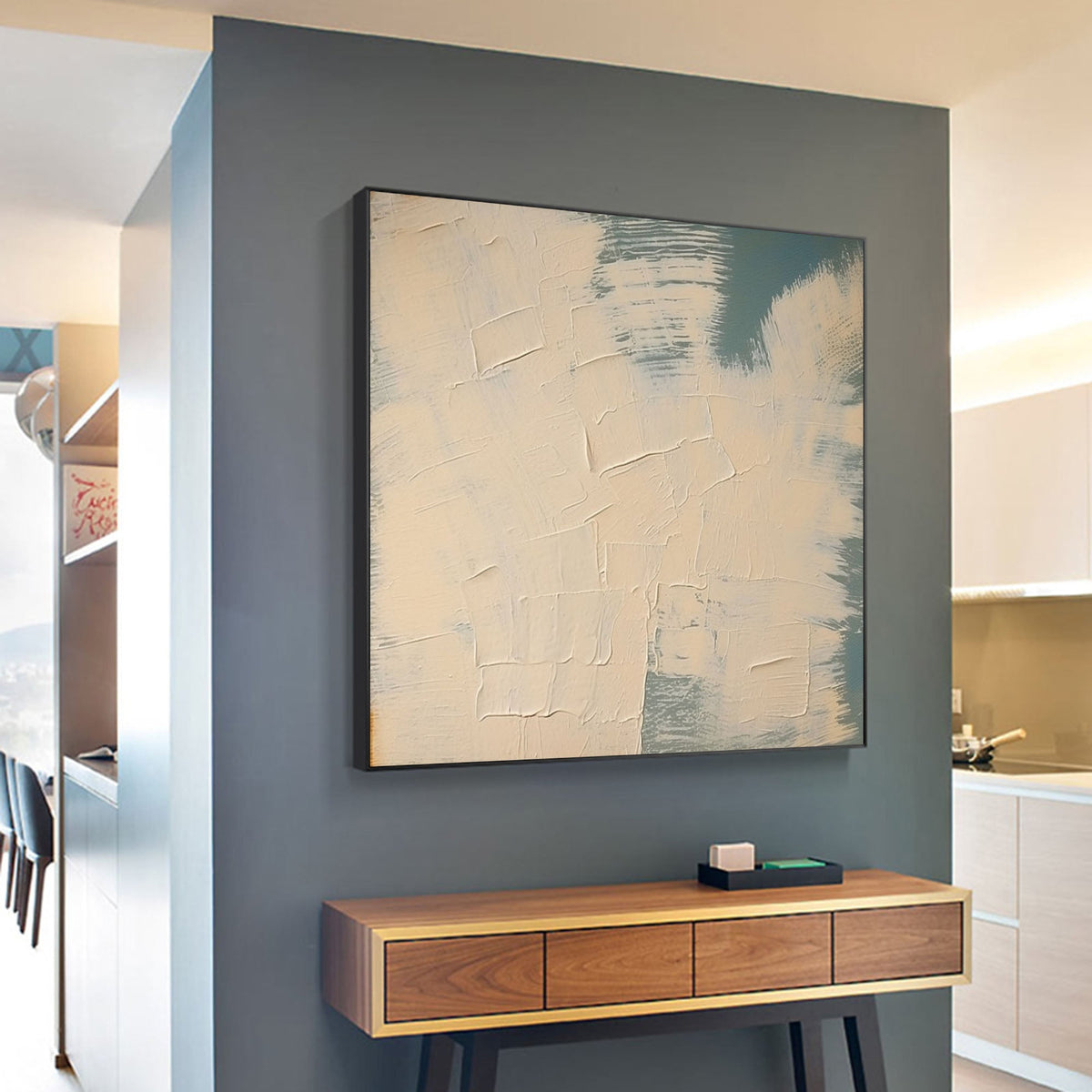 Contemporary Minimalist Neutral Textured Painting