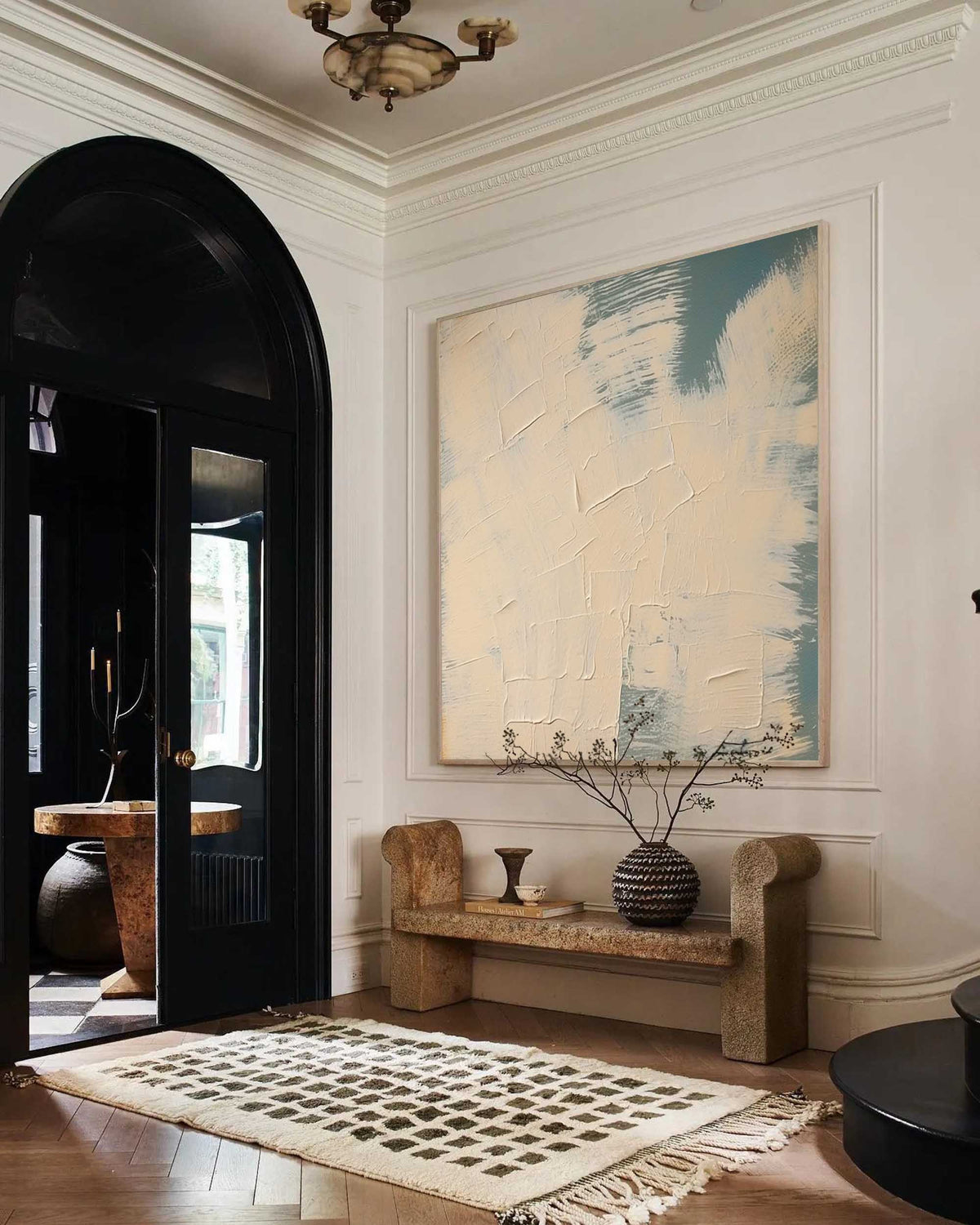 Contemporary Minimalist Neutral Textured Painting