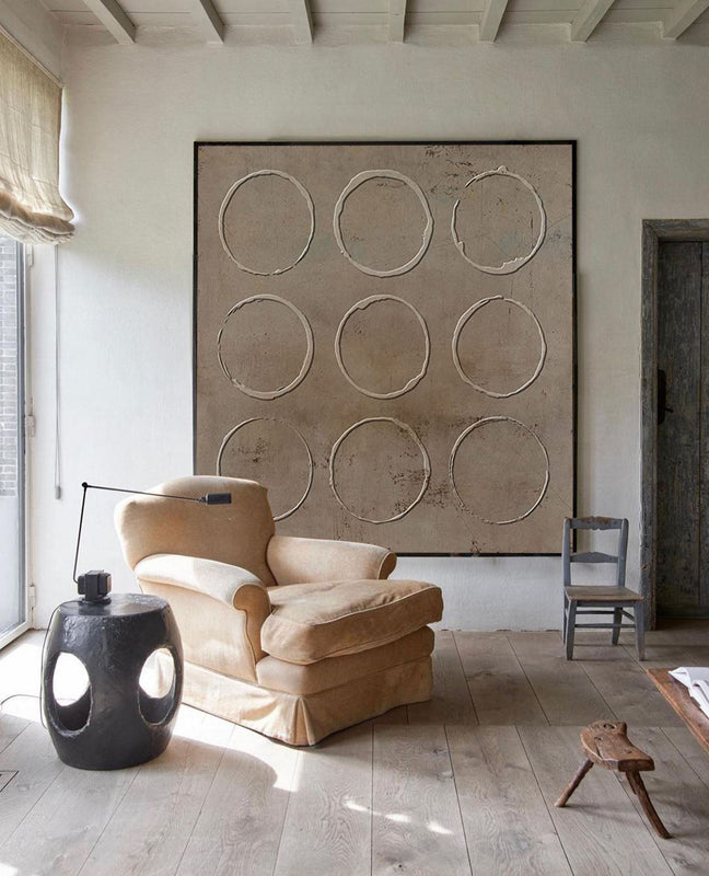 Wall Art Wabi-Sabi Elegant Neutral Abstract