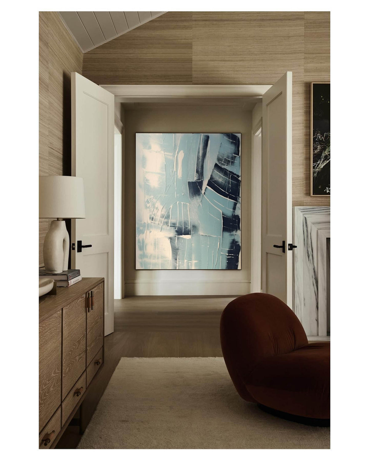 Wall Art Geometric Minimalist Layered Impasto