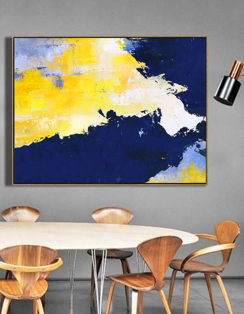 Blue And Yellow Abstract Art