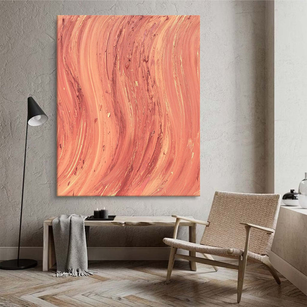 Wall Art Minimalist Contemporary Painterly Impasto