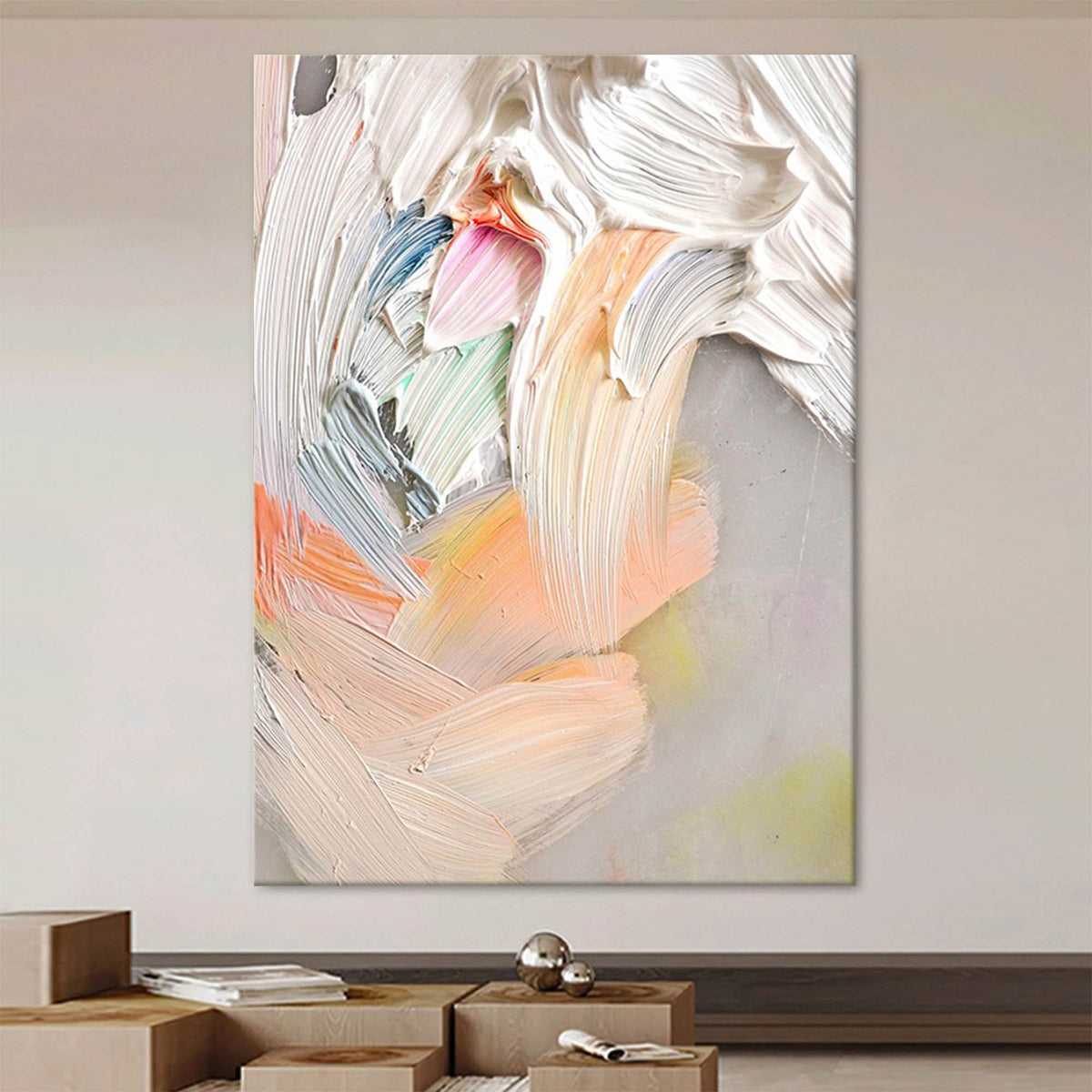 Thick Impasto Oil Painting Pastel 3D Texture