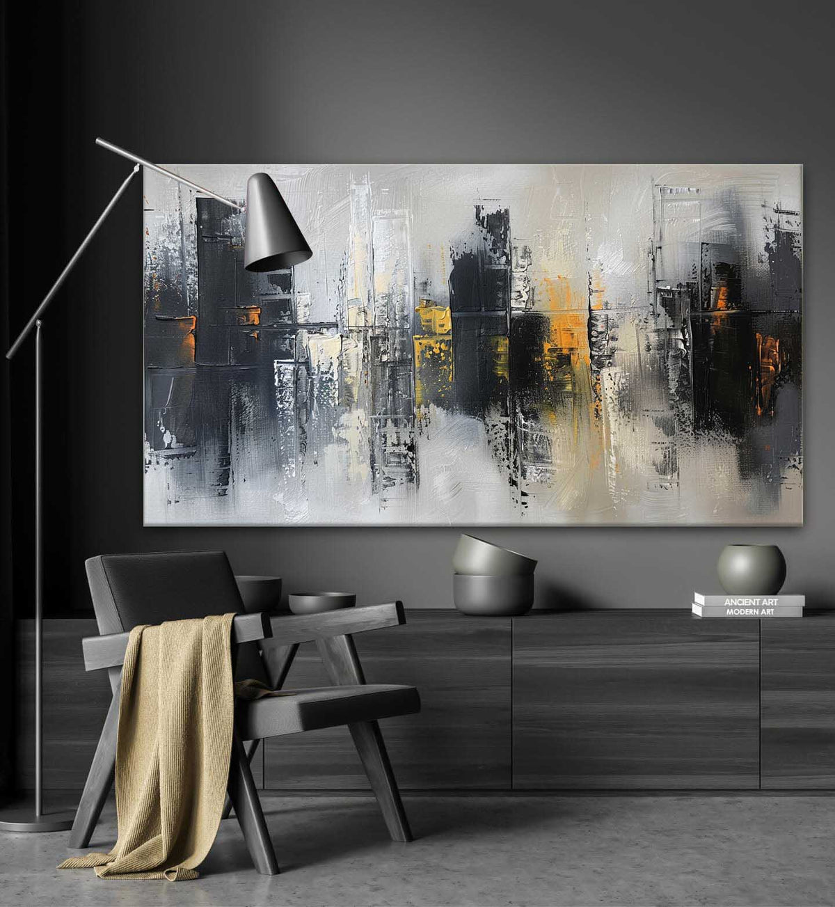 Wall Art Impressionist Urban Cityscape Skyscraper
