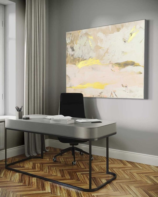 Wall Art Soft Textured Layered Gold