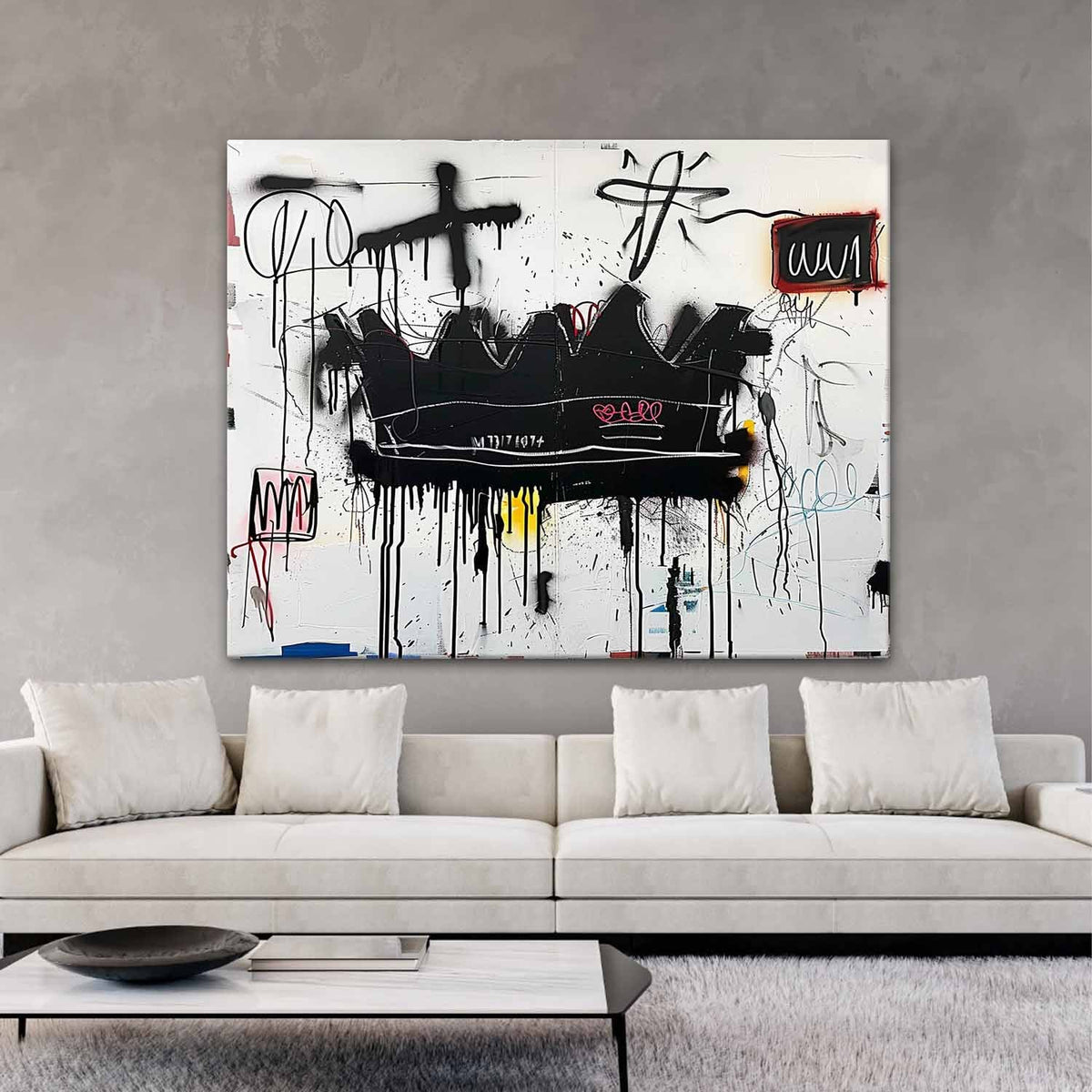 Wall Art Graffiti Block Accents Primitive Street