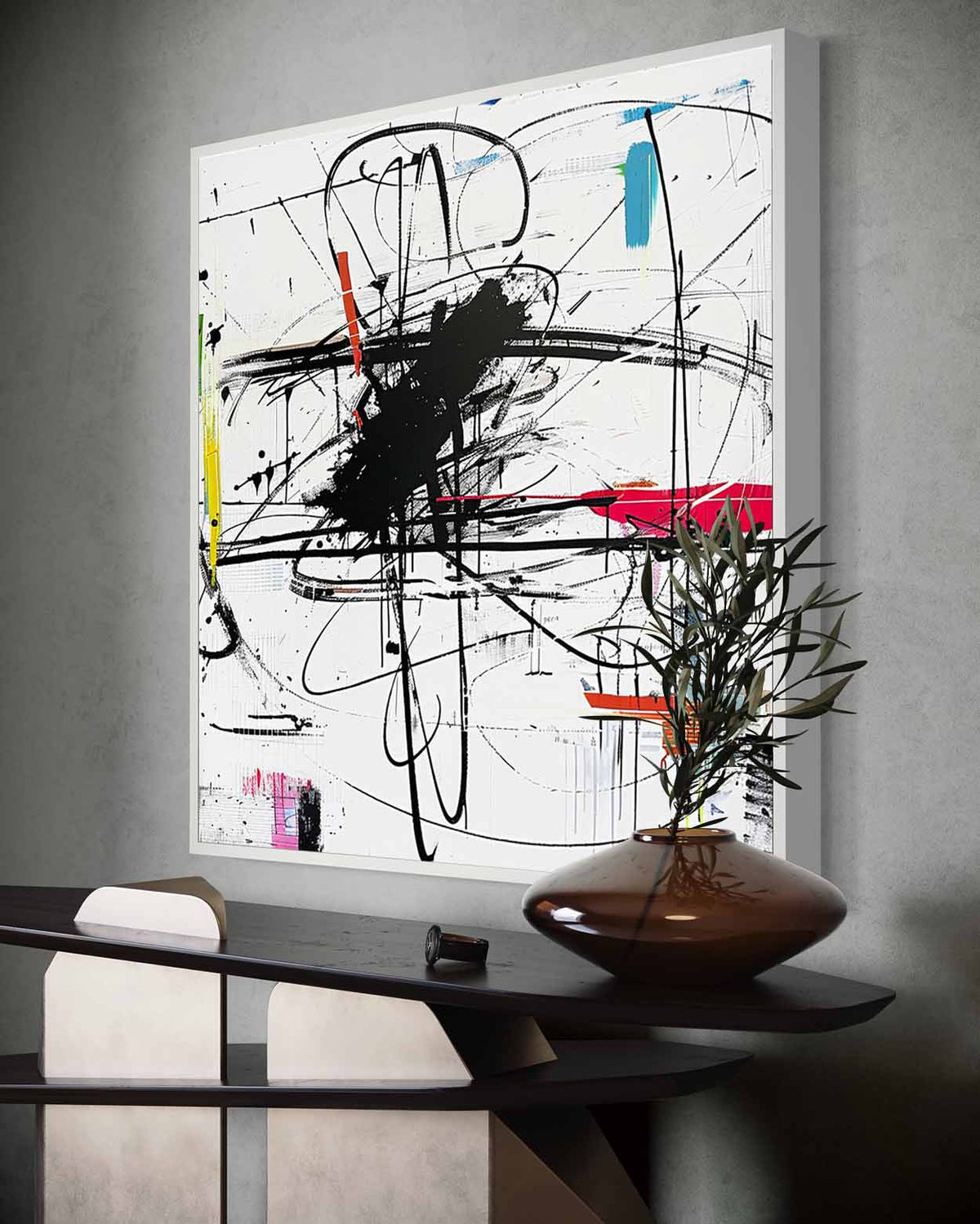 Wall Art Vibrant Graffiti Multicolor