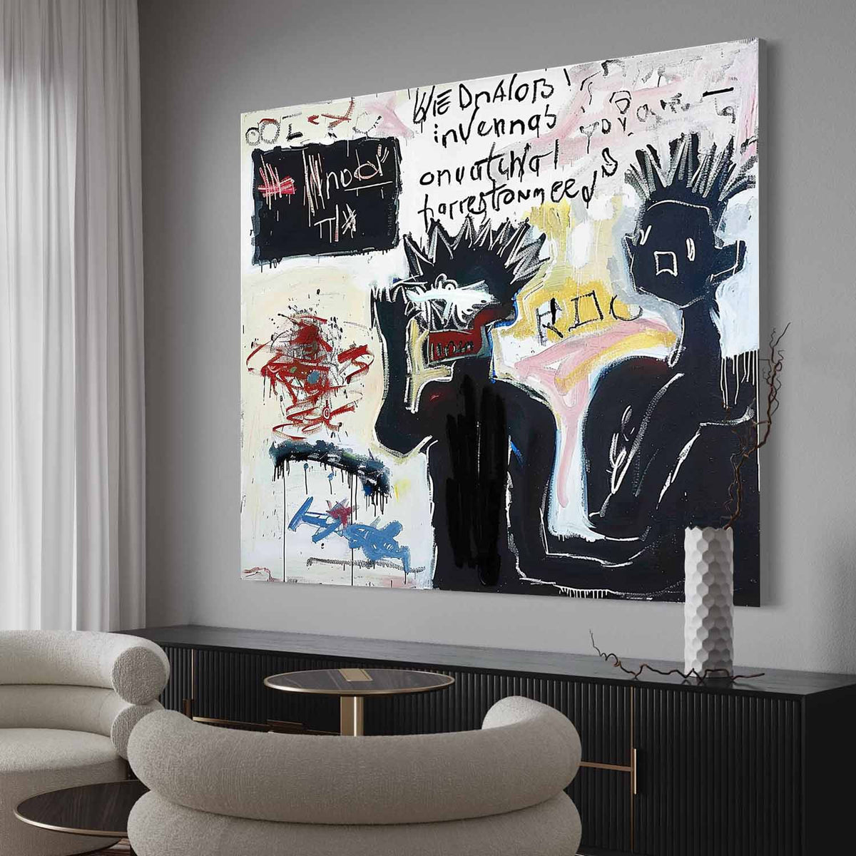 Wall Art Raw Graffiti Basquiat
