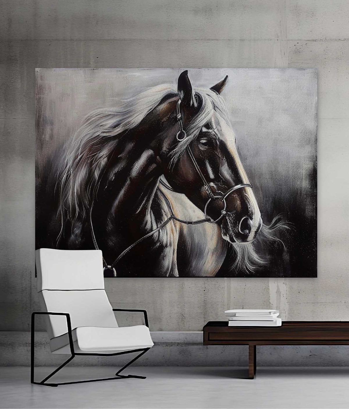 Wall Art Horizontal Realistic Horse