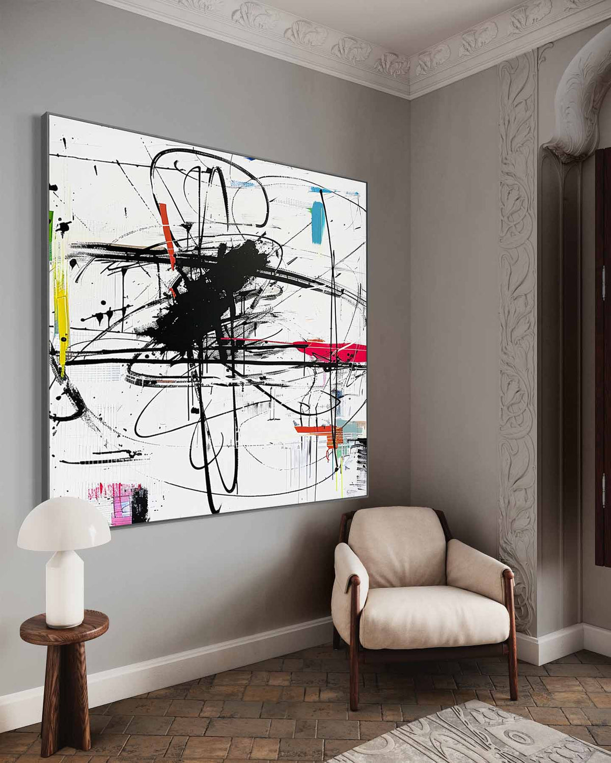 Wall Art Vibrant Graffiti Multicolor