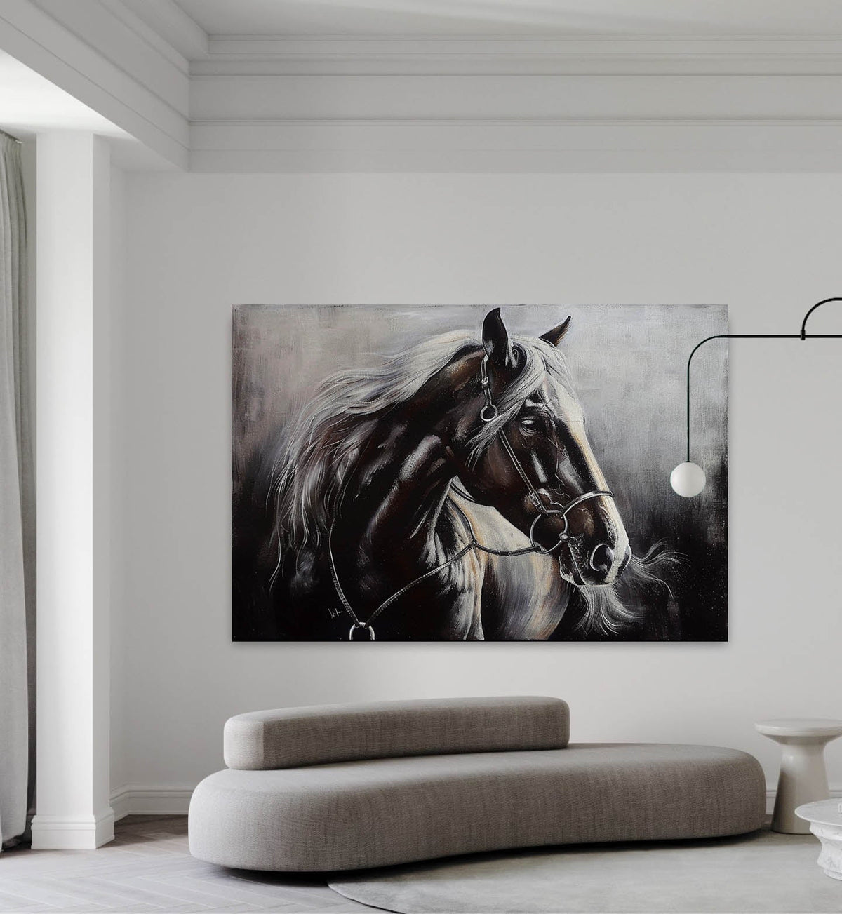 Wall Art Horizontal Realistic Horse
