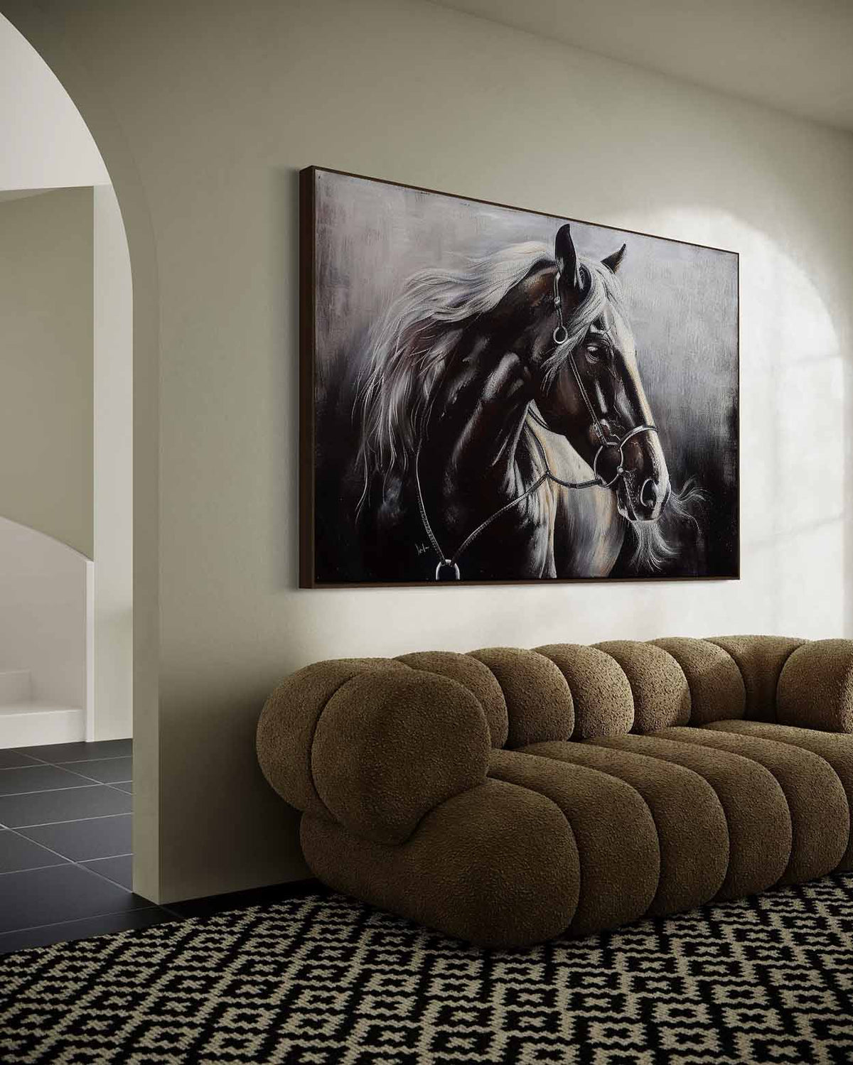Wall Art Horizontal Realistic Horse