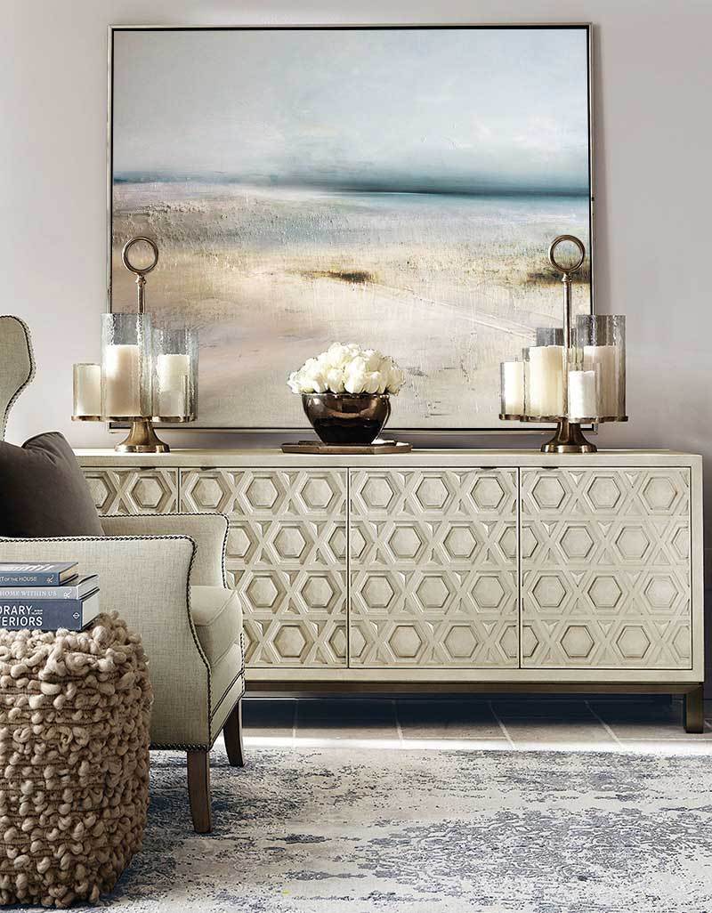 Serene Coastal Abstract Landscape Painting Soft Tones