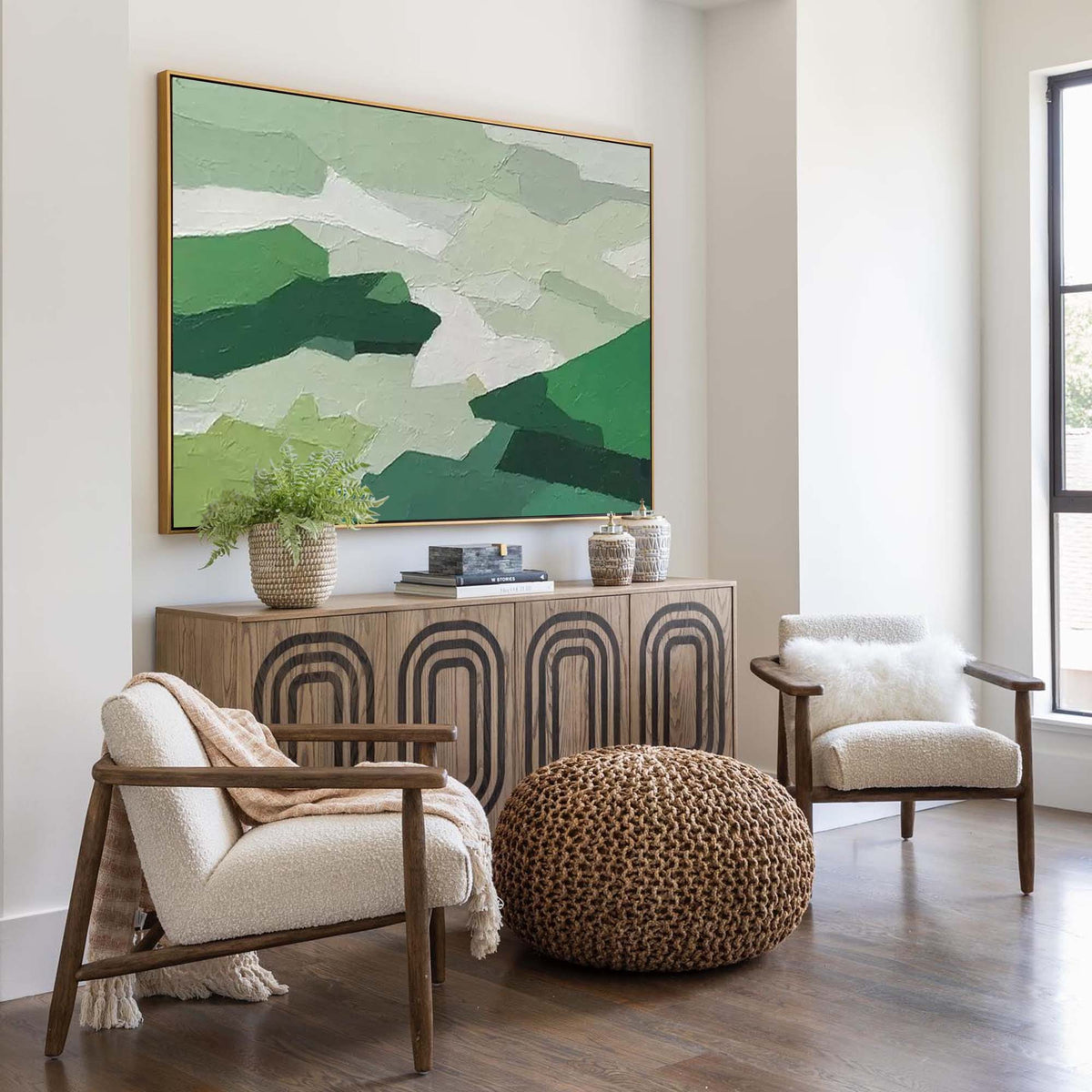 Wall Art Abstract Organic Neutral Raw